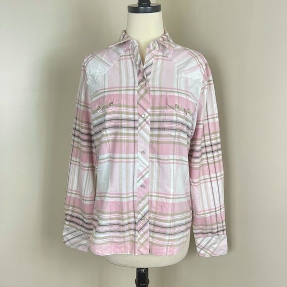 Roper Plaid Western Button Down Shirt - Picture 1 of 5